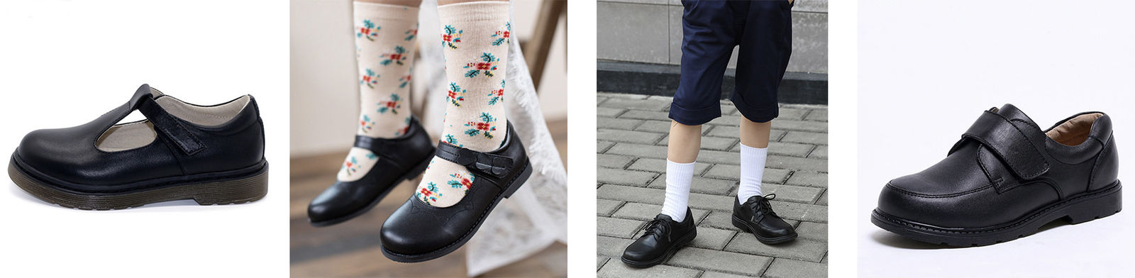 Zapatos de cuero de la escuela