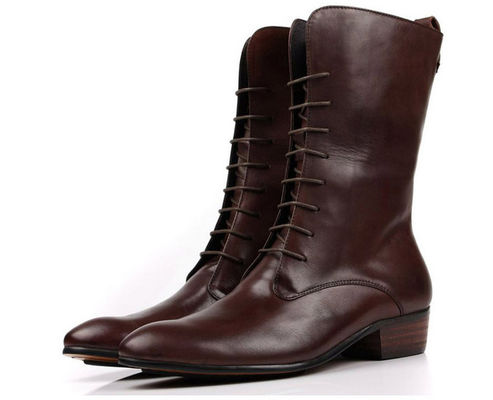 Los hombres de negocios botas de tobillo cordones hasta el talón Militar botas de combate de tobillo