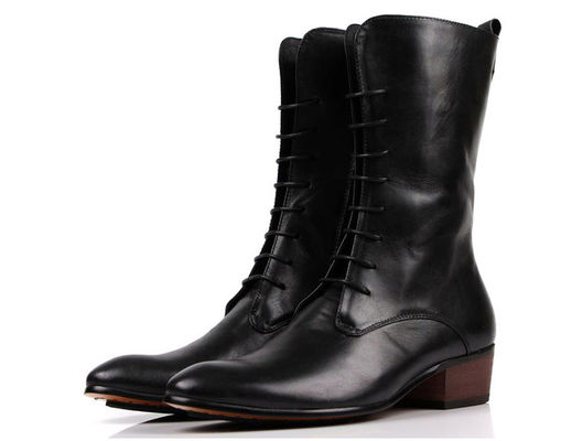Los hombres de negocios botas de tobillo cordones hasta el talón Militar botas de combate de tobillo