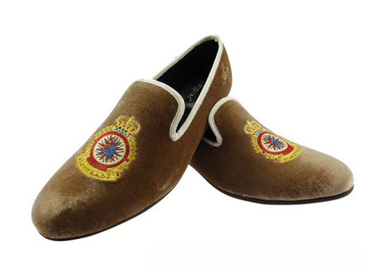 Amarillo Real Amarillo Mujeres de cuero, Royal bordado Mujeres Casual Loafers