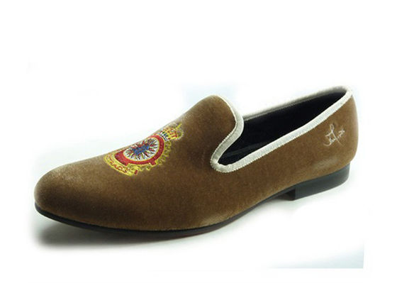 Amarillo Real Amarillo Mujeres de cuero, Royal bordado Mujeres Casual Loafers