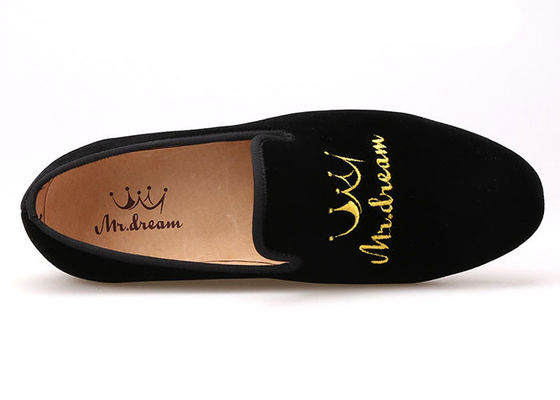 Calzado masculino Calzado masculino Pan de terciopelo Embroidery OEM Calzado Casual Plano Para Fiestas