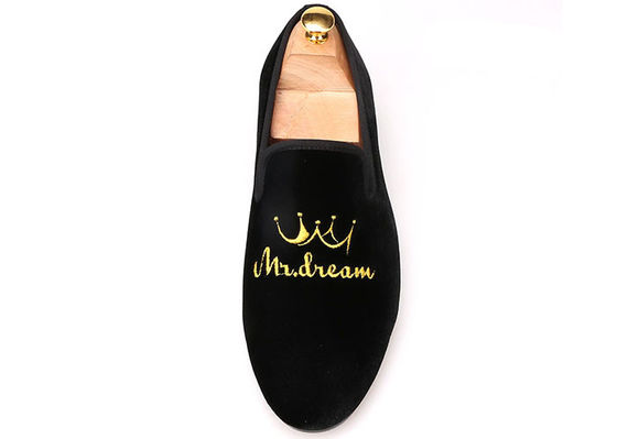 Calzado masculino Calzado masculino Pan de terciopelo Embroidery OEM Calzado Casual Plano Para Fiestas