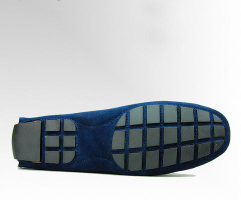 Atados Casual Para Hombres Pantalones de Camisa Azul De Cuero Verdadero Zapatos De Camisa Hechos a Mano