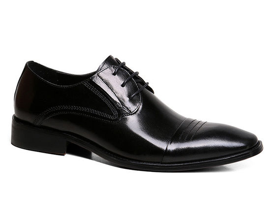 Pie redondo hombre zapatos de vestido negro, zapatos de diseñador de moda para hombres