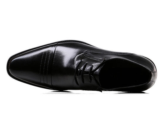 Pie redondo hombre zapatos de vestido negro, zapatos de diseñador de moda para hombres