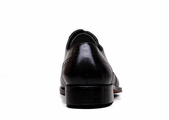 Mujeres Goodyear, zapatos de cuero negro, tallados, hechos a mano, hombres, zapatos de negocios.