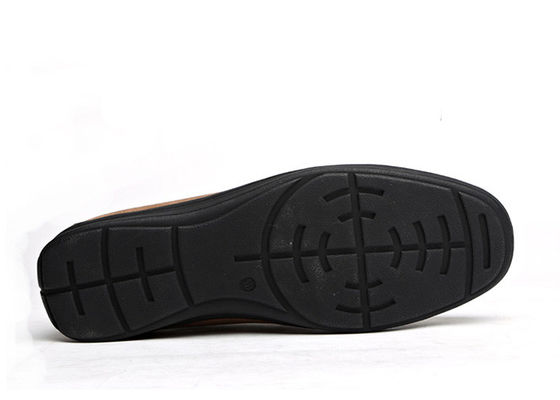 Muñecos de cuero para hombres transpirables de verano Muñecos de pie redondo para hombres de palo marrón Mocasins de suéter