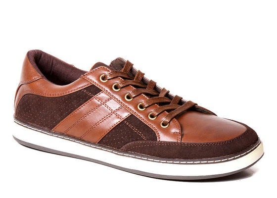 Los hombres de color marrón clásico, zapatillas con cordones, ODM, hombres, zapatos de cuero genuino.