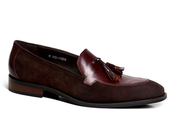 Tassel Penny Suede zapatos de vestir de cuero, primavera / otoño hombre de cuero Slip On zapatos