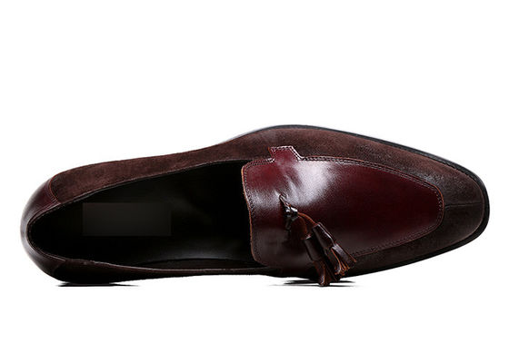 Tassel Penny Suede zapatos de vestir de cuero, primavera / otoño hombre de cuero Slip On zapatos