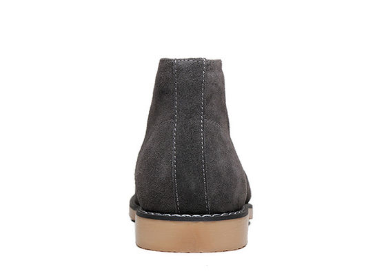 Invierno hombre suede botas de desierto punta redonda encaje - hasta hombres zapatos de alta altura casual