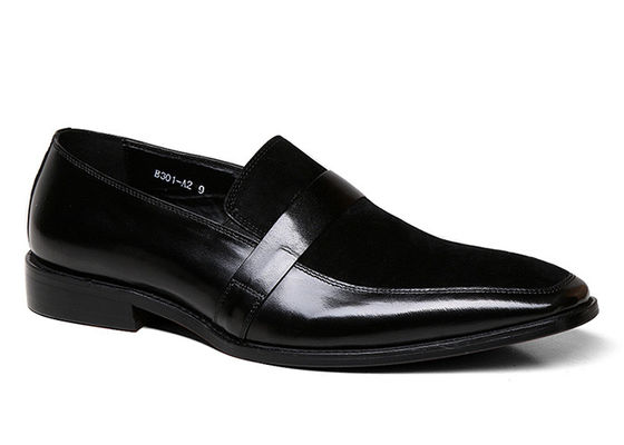 Colores mixtos zapatos de cuero masculino con costuras de cuero genuino Nubuck