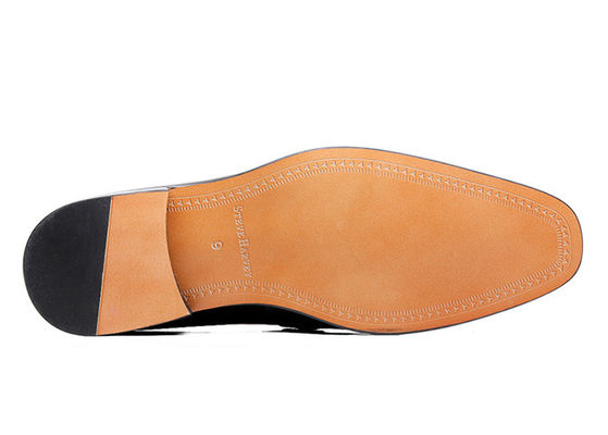 Colores mixtos zapatos de cuero masculino con costuras de cuero genuino Nubuck