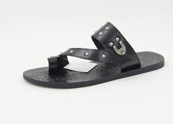 Home Hombres Zapatillas de piel auténtica Zapatillas de playa de verano