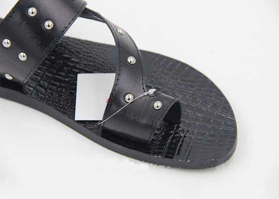 Home Hombres Zapatillas de piel auténtica Zapatillas de playa de verano