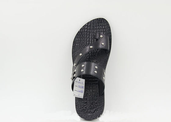 Home Hombres Zapatillas de piel auténtica Zapatillas de playa de verano