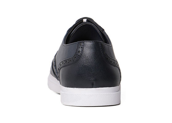 Camisetas confortables para hombres zapatillas de deporte con cordones negras de PU zapatillas de hombre con cordones de cuero zapatillas de deporte de Brogue