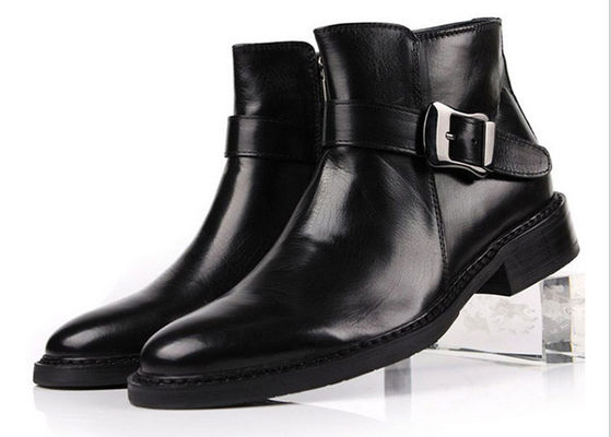 Botas personalizadas de estilo británico para hombres con cremallera