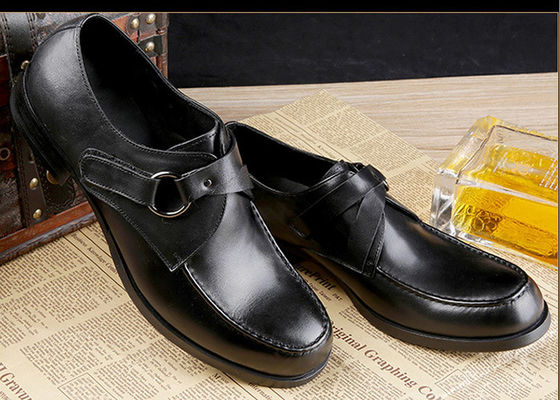 Zapatos de vestir de hombre de cuero de grano completo zapatos personalizados de negocios de monje con correa zapatos marrones