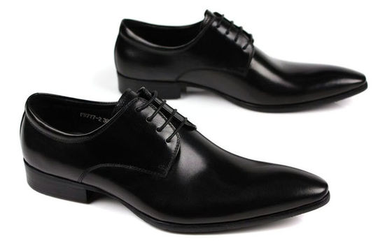 Calzado de vestir de cuero para hombres de estilo Oxford Rojo oscuro / Negro Calzado de vestir de encaje