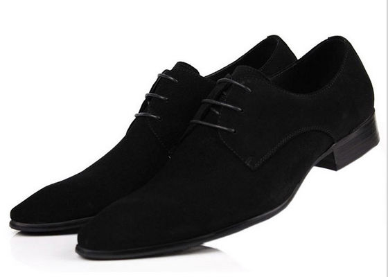 Clásico PU Suede Upper Hombres Calzado formal Calzado Oxford Style Hombres Calzado casual negro
