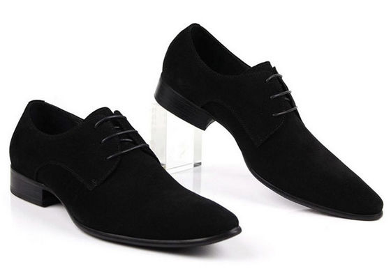 Clásico PU Suede Upper Hombres Calzado formal Calzado Oxford Style Hombres Calzado casual negro