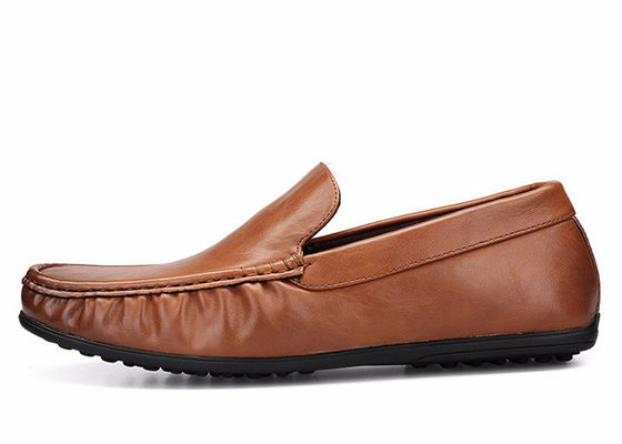 Slip On Mens Mocasín suave zapatos de cuero genuino zapatos de conducción Gommino
