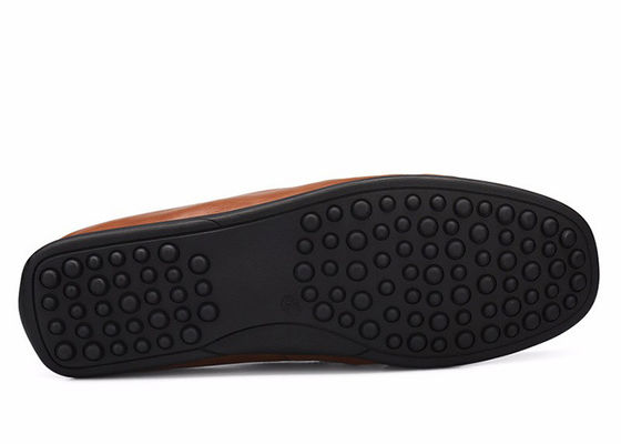 Slip On Mens Mocasín suave zapatos de cuero genuino zapatos de conducción Gommino