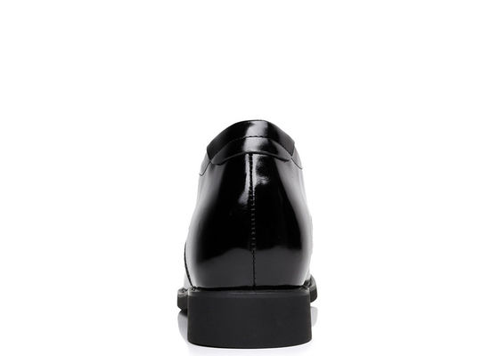 Calzado de hombre de ascensor negro de Oxford con cordones