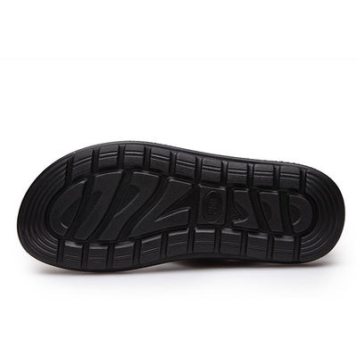 Sandalias de hombre marrón de cuero de verano, sandalias de fondo suave.