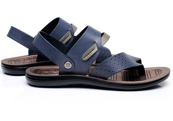 Sandalias de playa suaves hechas a mano, de hombre marrón, para el verano.