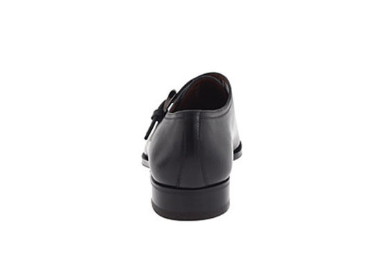Zapatos de cuero negro de verdad hechos a mano con correa de monje, zapatos de hombre con correa de monje, zapatos de vestido de brogue.
