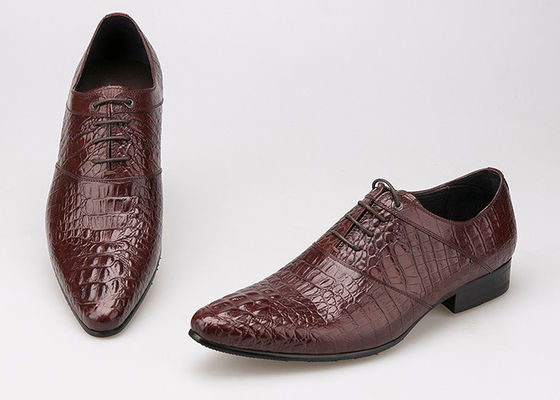 100% de cuero genuino para el vestido de novia de hombre zapatos duraderos de cuero Goodyear zapatos de cuero con rosca