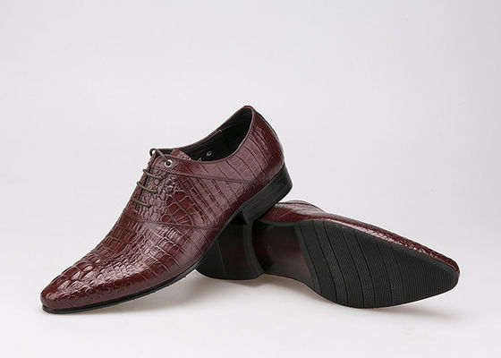 100% de cuero genuino para el vestido de novia de hombre zapatos duraderos de cuero Goodyear zapatos de cuero con rosca
