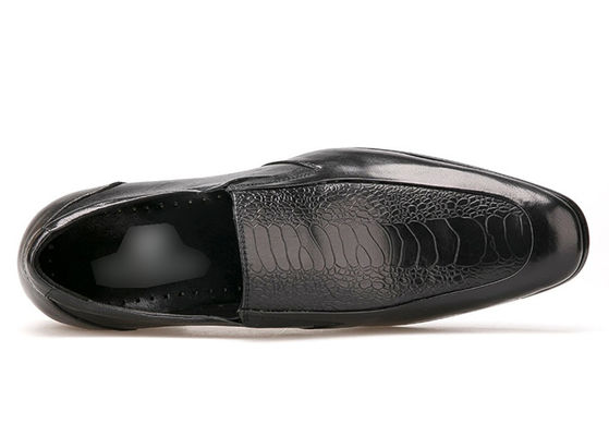 Hombres duraderos zapatos de vestimenta formal Primavera / otoño cómodos hombres negro Slip On zapatos