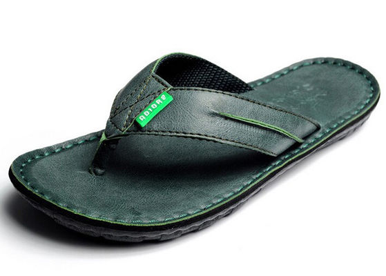 Flip Flop hombre zapatillas de cuero de verano personalizado hombre diseñador Slip On zapatos