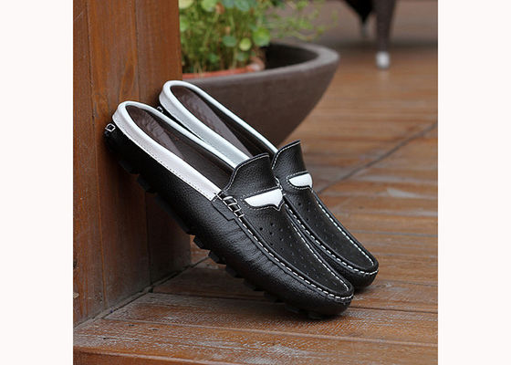 Moda verano de cuero genuino para hombres Sandalias / zapatillas de piel de vaca para hombres