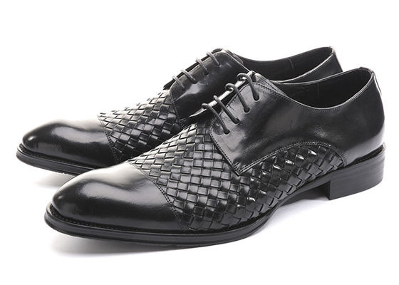 Negocios BV Oxford, zapatos de vestir casual para hombres, zapatos negros de encaje para la fiesta.