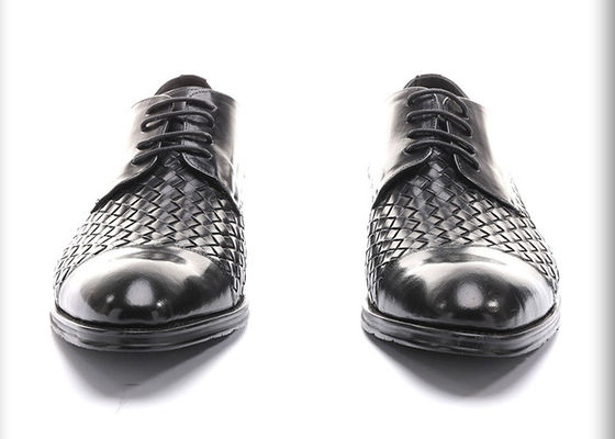 Negocios BV Oxford, zapatos de vestir casual para hombres, zapatos negros de encaje para la fiesta.