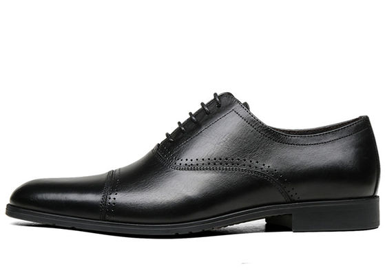 Calzado de vestir de hombre de cuero de Oxford, lujoso zapatos de Derby con cordones para hombres.