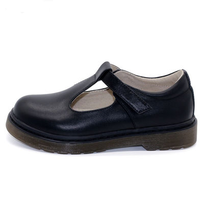 Zapatos escolares de cuero para niños con suela de goma