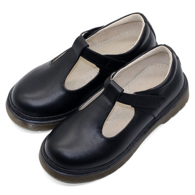Zapatos escolares de cuero para niños con suela de goma