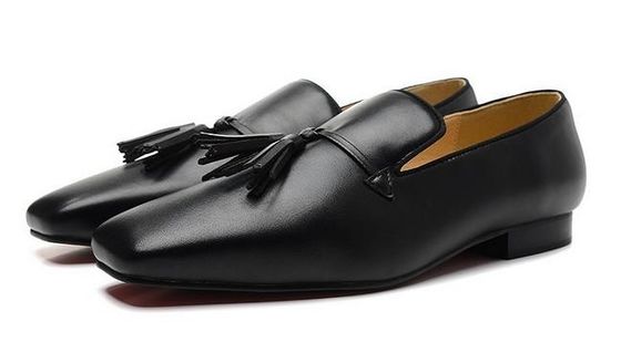 Hombres de clase alta vestido zapatos de cuero patente dedos cuadrados tenis masculino pisos rivet
