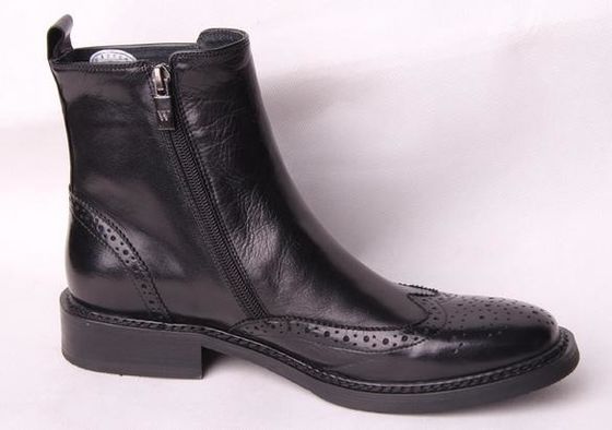 Botas de combate de hombre de cuero botas de vestido de diseñador Web High Top Men Botas de combate de tobillo