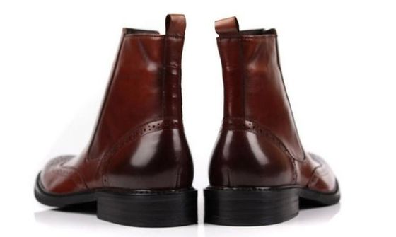 Botas de ropa de cuero de hombre hechas a mano Botas de combate / entrenamiento de SWAT del ejército militar