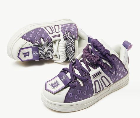 Sneakers de piel de mujer con estilo Patchwork Sneakers de plataforma de mujer