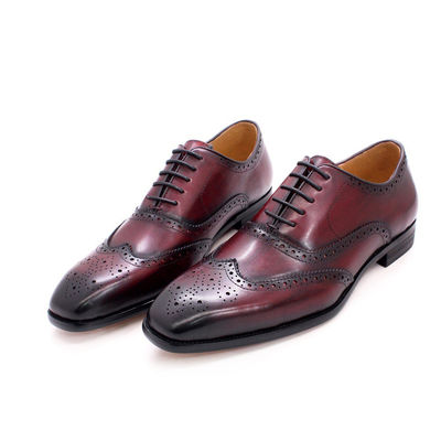 Moda de cuero genuino para hombres zapatos, vestidos formales para adultos zapatos para hombres