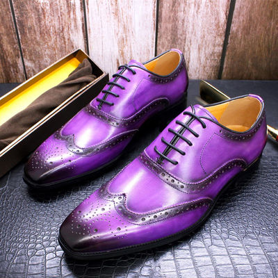 Moda de cuero genuino para hombres zapatos, vestidos formales para adultos zapatos para hombres