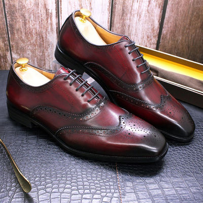 Moda de cuero genuino para hombres zapatos, vestidos formales para adultos zapatos para hombres